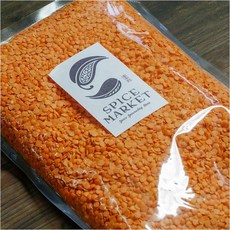 SPICE MARKET 香辛料 Spice Speciality 일본직구 렌즈콩 껍질 없는 1kg 마술 달 레드 렌틸 마수르 업소용, 사이즈, 1개