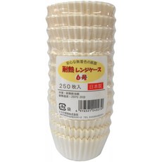 내열 레인지 케이스 6 호 250 장 내열 내유 도시락 컵 반찬 컵, 1, 1