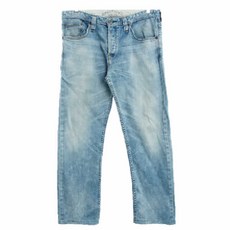 리바이스504 블루 데님 스트레이트진 공용 XL 7720