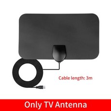 tv안테나 수신기 Kebidumei 안테나 TV 디지털 HDTV 4k 실내 HD 고이득 증폭 부스터 위성 마일 공중