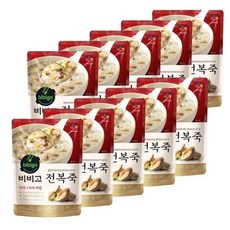 후팡 비비고 즉석죽 450g x 5+5개 대량 죽세트 간편조리 간편죽 맛있는죽, 전복죽10입