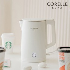 [슈퍼HOT][CoRelle] 코렐 세카 심플 전기포트 저스트화이트 CSSKAA10PAWW, 단품