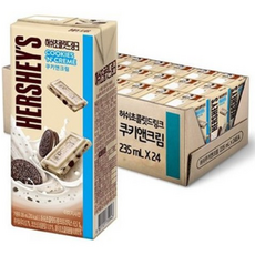 허쉬 초콜릿드링크 쿠키앤크림, 235ml, 408개