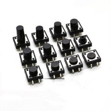 순간 푸시 버튼 12x12mm x 4.3 5 6 7 8 9 10 11 12 13 14 18mm 20 개 촉각 택트 스위치 비, 1개