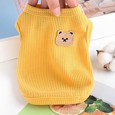 Coco studio Pet Coco Indie Bear 背心, 1個, 黃色