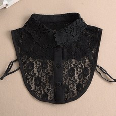 툴영 셔츠칼라 멀티 스웨터 장식 넥케이프 페이크카라 자