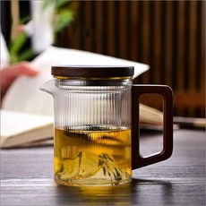 북대사글라스 우드핸들 티포트, 1개, 300ml 1개, 300ml
