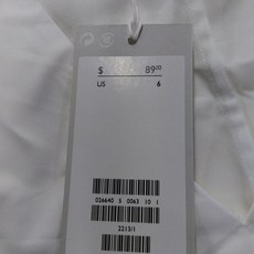 243970 COS V-Neck 우븐 넥타이d Sleeve 블라우스