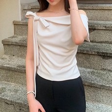 살림남 379회 백지영 화이트오프숄더언발리본민소매블라우스 트렌디캐주얼