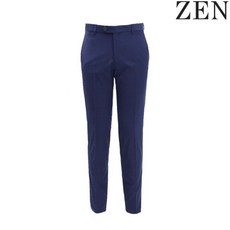 ZEN 네이비 도트 울 혼방 밴딩 팬츠(ZSCA22-111NV)