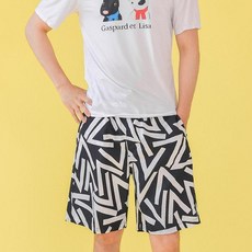 헤링본 남자 래쉬가드팬츠 수영복 반바지 비치웨어 하의 보드숏 바캉스룩 빅사이즈 A111M