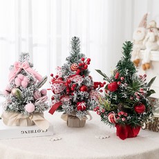 Roomxyd LED 미니 크리스마스 트리 나무 풀세트 조명, 블루, 1개