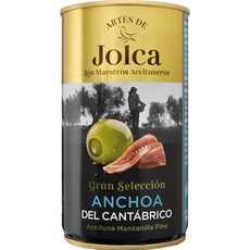 스페인 졸카 JOLCA 칸타브리아산 멸치를 채운 만자닐라 올리브 통조림, 350g, 3개