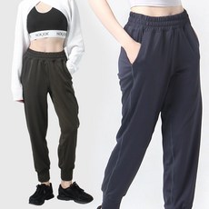  녹족 요가복 필라테스복 넬리 밴딩 조거팬츠 2종세트 