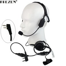 일렉파워 Kenwood 휴대용 라디오 Baofeng UV-5R BF-888S UV-82 GT-3 군용 골전도 밀리터리 헤드셋 붐 마이