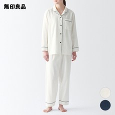 무인양품 투피스 세트 잠옷 파자마 8호 일본 화이트 네이비 트렌드존