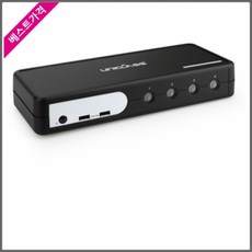 윈정보 유니클래스 AI-EP04A HDMI KVM 스위치-4:1-USB-케이블 포함, 본상품 선택