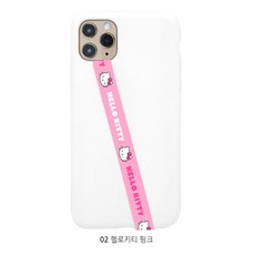 산리오 캐릭터즈 핸드폰 스트랩 (폰루프), 1개, 헬로키티 핑크