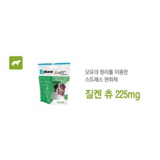 [국내정품]질켄츄 225mg 스트레스 완화 보조제 중형견 14츄어블 베토퀴놀[매장], 1개