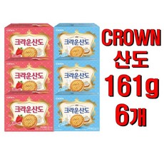 크라운 딸기산도 3p + 크림산도 3p 세트 966g