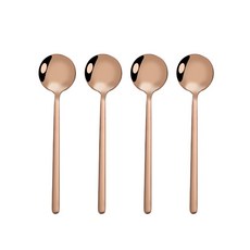 4pcs Kitchen Tool Smooth Long Handle Stainless Steel Home Easy Clean Heat Resistant Ice Cream Sm, C,