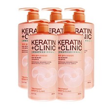 엘지 엘라스틴 케라틴 클리닉 단백질 고영양 약산성 트리트먼트 950ml 5개 헤어, 엘지 엘라스틴 케라틴 클리닉 단백질 고영양 약산성 트리