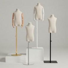 상반신마네킹 고급 옷가게 어린이 모델 소품 반신창 전시대 아동복점 모델 전신아인대, 01 세트 메뉴, 01 은철 방판 모형