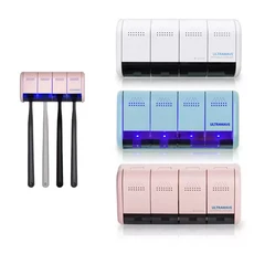 닥터하르 칫솔살균기 UV히팅 가정용 무선 휴대용 건조기 칫솔 살균 면도기 소독기 6구, 화이트
