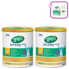 셀렉스 코어프로틴 락토프리*2통*마시는음료1포+녹차팩1매, 2통+마시는1포+사은품, 304g, 2개