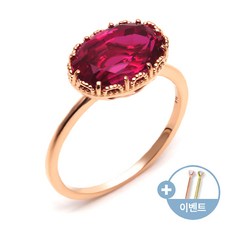 [비앤비골드]14K 심플 원포인트 루비 반지 NR25682
