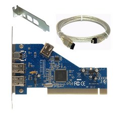 [ 시리얼장비 네트워크장비 ]_PN_PCI IEEE1394A 6핀 4핀 1394카드 Firewire 캡쳐보드_dlrhd_K/W:디지털/가전_종합, 이공 undefined