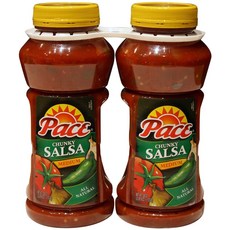 Pace Chunky Salsa - Medium - 2/38 oz. - CASE PACK OF 2 페이스 청키 살사 - 미디엄 - 2/38 온스 - 2개 케이스 팩, 1.077kg