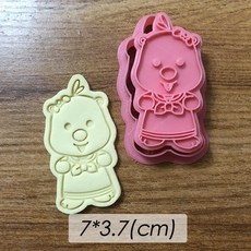 뽀로로 애니메이션 캐릭터 쿠키 쿠키틀 초콜릿틀 쿠키 커터 모양 몰드 홈베이킹 세트, 루비