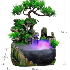 실내 소형 미니 분수대 인테리어 가습기 가정용분수 인공폭포 L20 안개있음