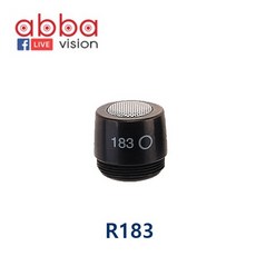 R183B/W SHURE MX시리즈에호환가능한전지향카트리지, 블랙