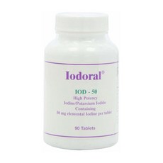 옵티목스 이오도랄 IOD 50 요오드 포타슘 50mg Optimox Iodoral, 1개, 90정