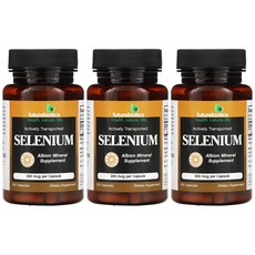 퓨처바이오틱스 셀레늄 200mcg 100캡슐 3병 SELENIUM 셀레니움 세레늄, 3개, 100정