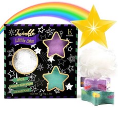Epiluxe Perfect Ten Enterprises 에필룩스 레인보우 바스볼 별모양 거품입욕제 2개입 Shooting Star Luxury Bath Bombs, 1개, 0ml