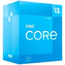 Intel Core i3-12100F 12세대 데스크탑 프로세서(베이스 클럭: 3.3GHz 4코어 LGA1700 RAM DDR4 및 DDR5 최대 128GB) BX80715, 기본 - i312100f