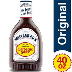 스위트 베이비 레이스 오리지널 바베큐소스 BBQ 폭립 소고기 스테이크 소스 Sweet Baby Rays Barbecue Sauce 대용량 1.13 KG 40 oz