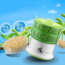 집에서콩나물키우기 시루 재배기 콩나물 야채 기계 더블 레이어 곰 DYJ-S6365 생 콩나물 기계 가정용 자동 콩나물 기계, 초록