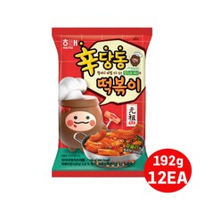 해태제과 신당동떡볶이 과자 192g 12개입(box)/매콤한고추장맛 스낵/큰용량