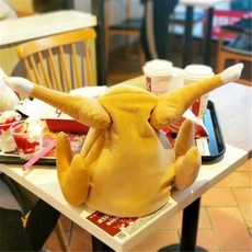 인싸용 닭이 움직이는 춤추는 치킨모자, 움직이지 않는 닭 다리