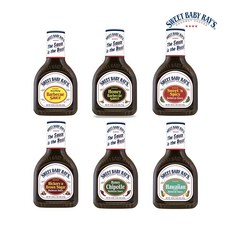 스위트 베이비 레이스 바비큐 소스 510g 6종 / Sweet Baby Ray's Barbecue Sauce 18 oz, 1개