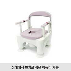 복지용구 노인용 환자용 이동변기 PN-L30200BK 라피네, 1개