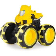 Transformers Bumblebee Monster Treads – 라이트 Up Wheels가 장착된 Trucks Toy 3세 이상의 소녀 및 소년, 호박벌