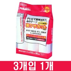 미세스롤] 테이프크리너 이지컷팅 리필(3개입), 3개