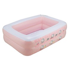 미끄럼방지 에어쿠션 헬로키티 2단 풀장 베란다풀잘 아기수영장 볼풀