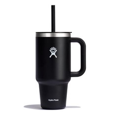 하이드로 플라스크 올 어라운드 트래블 텀블러 아가베 32oz 171232, 946.4ml(32온스)_블랙, 1개