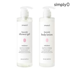 심플리오 헤븐리 바디세트 - 와일드 플라워 (샤워젤 + 바디로션), 1개, 300ml